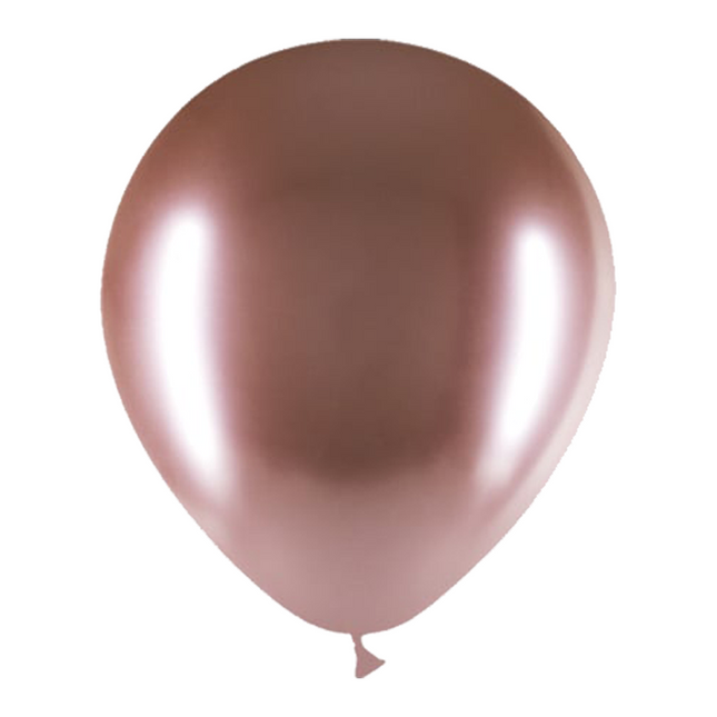 Balony Rose Gold Chrome 30cm 10szt