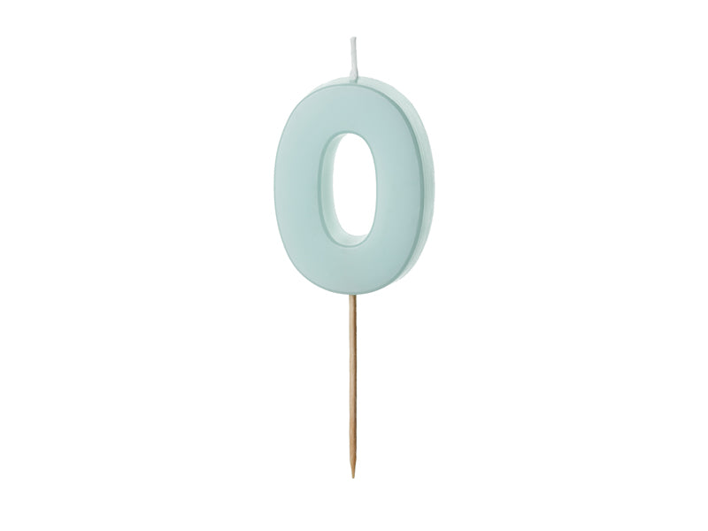 0 Year Candle Light Blue 5.5cm