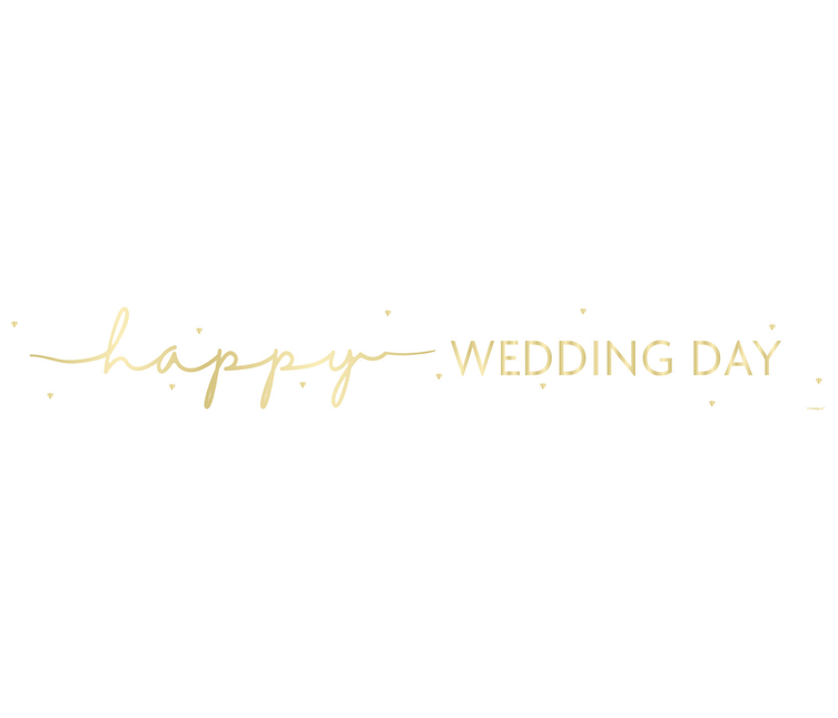 Baner Happy Wedding Day 2,74 m