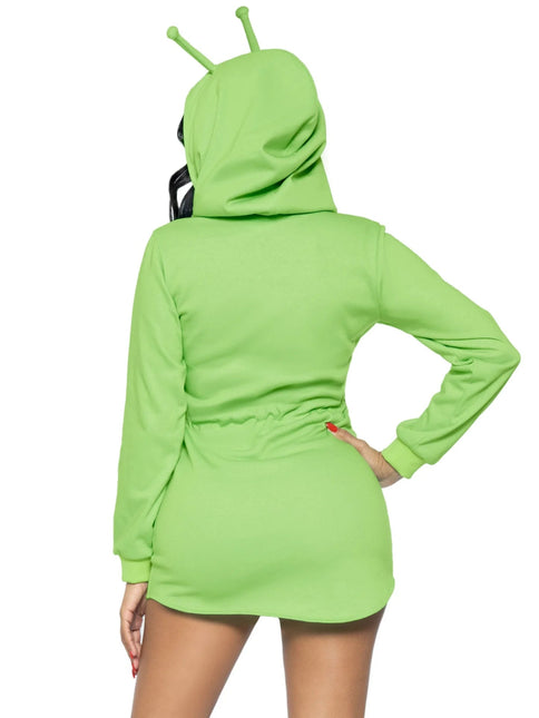 Alien Jurk Groen Dames Leg Avenue - Partywinkel - 714718558158