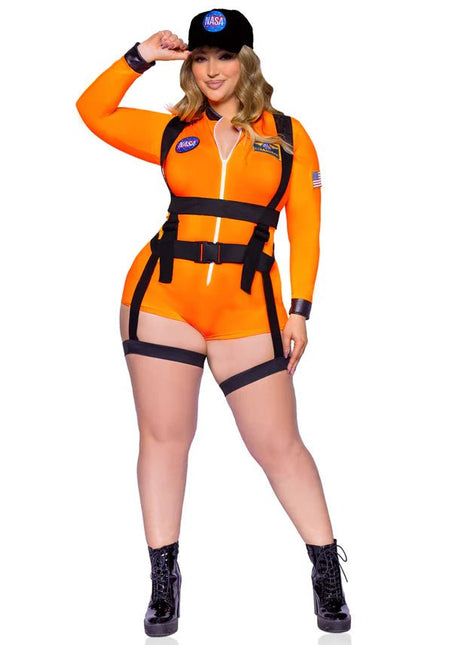 Astronauten Pak Nasa Dames Plus Size Leg Avenue - Partywinkel - 714718563770