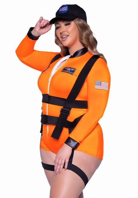 Astronauten Pak Nasa Dames Plus Size Leg Avenue - Partywinkel - 714718563770