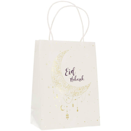 Cadeautasjes 'Eid Mubarak' - 20 x 10 x 27 cm - 6 stuks - Partywinkel - 8714572248976