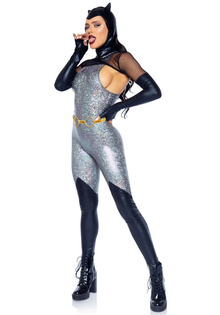 Catwoman Catsuit Dames Leg Avenue - Partywinkel - 714718557649