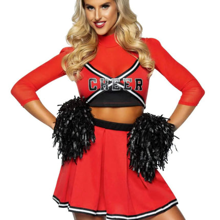 Cheerleader Pak Dames Leg Avenue - Partywinkel - 714718550282