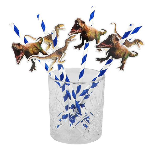 Dino Rietjes 20cm 6st - Partywinkel - 8712026506108