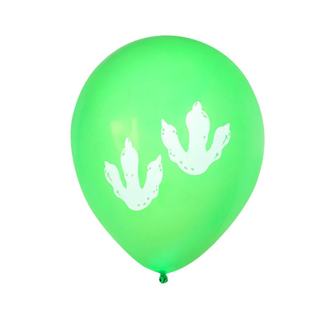 Dinosaurus Ballonnen Gekleurd 25cm 6st - Partywinkel - 8712026506054