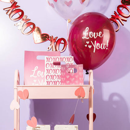 Balony "Kocham Cię! Mix Pink 33cm - 6 sztuk