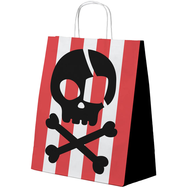 Torebki na prezenty - Pirate Party - 20 x 27 cm - 6 sztuk