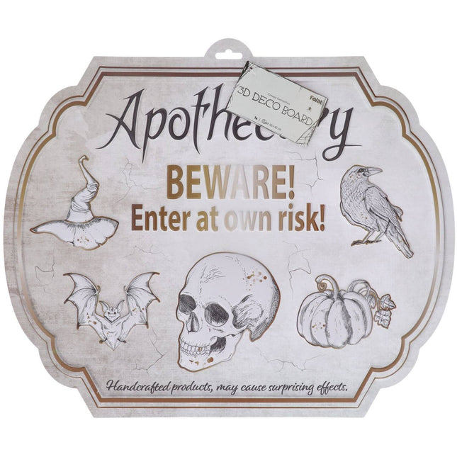 Halloweenowa tabliczka na drzwi Apothecary 50cm