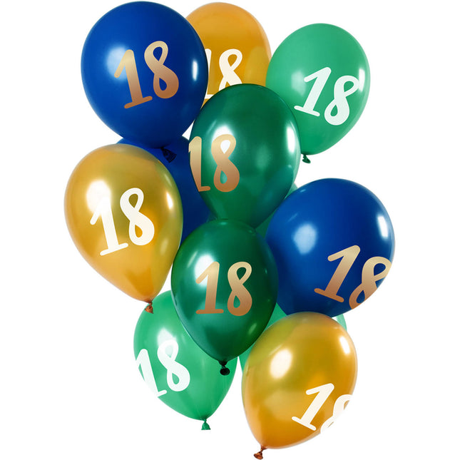 Balony 18 Years Mix 30cm 12szt