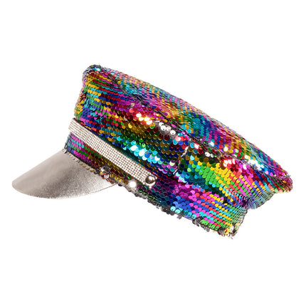 Czapka Reversible Rainbow Silver