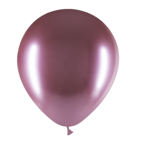 Balony różowe chrom 30cm 10szt