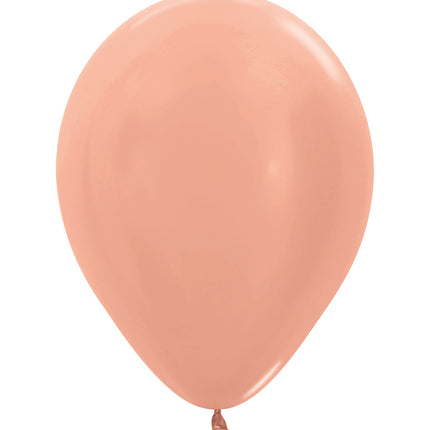 Balony Metallic Rose Gold 25cm 100szt