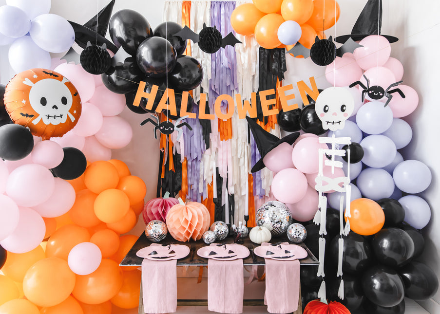 Czarny baner na Halloween 2,5 m