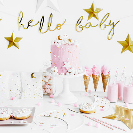 Girlanda urodzinowa Hello Baby Gold 70 cm