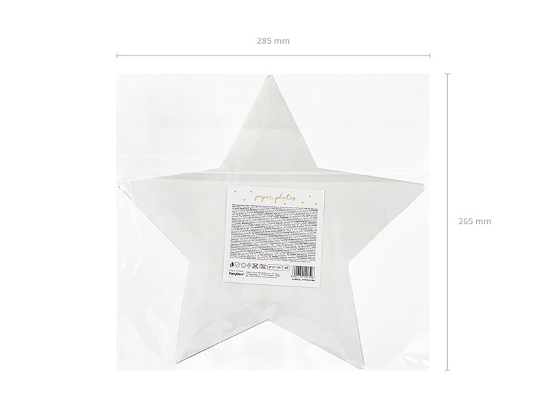 Talerzyki Little Star Gold 27cm 6szt