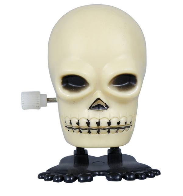 Halloween Wind-Up Skull 5cm 12szt