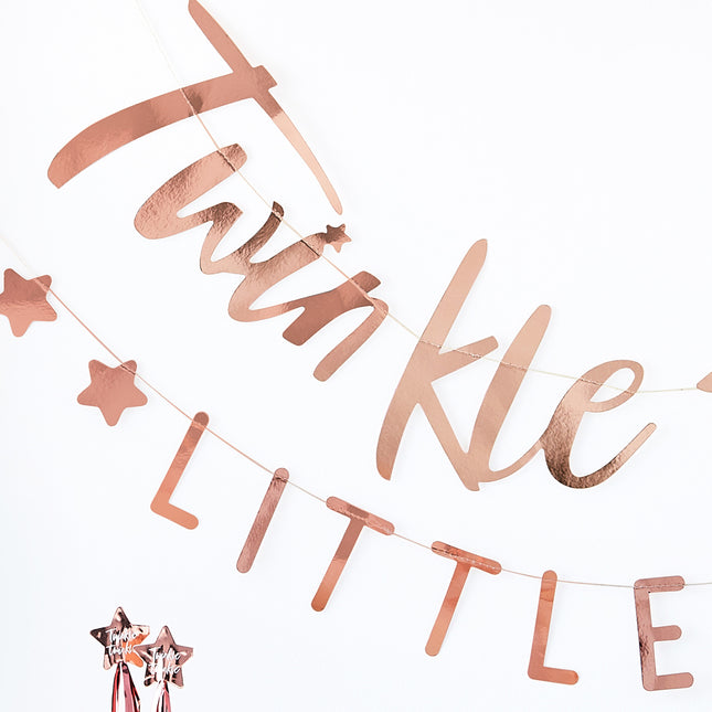 Różowo-złota girlanda Twinkle Twinkle 3m