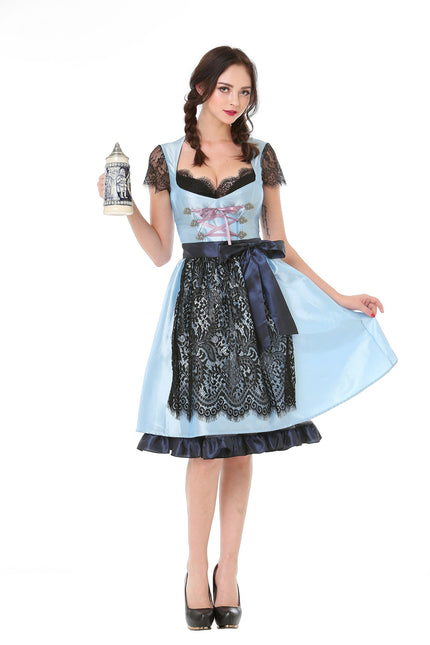 Dirndl Dress Oktoberfest Light Blue