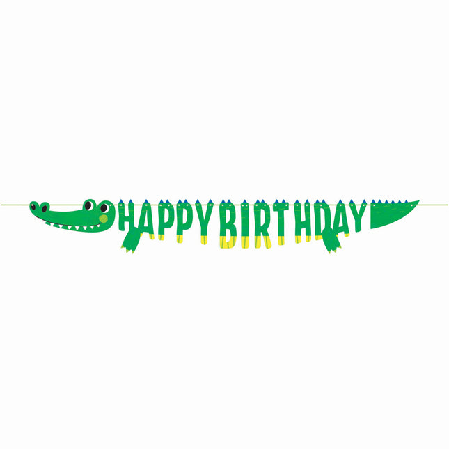 Happy Birthday Letter Garland Crocodile 1.8m