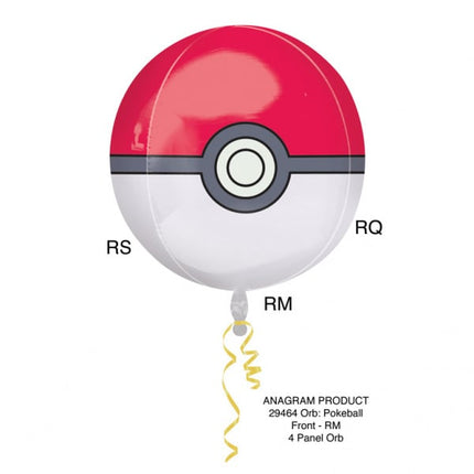 Pokemon Helium Balloon Pokeball 40cm pusty