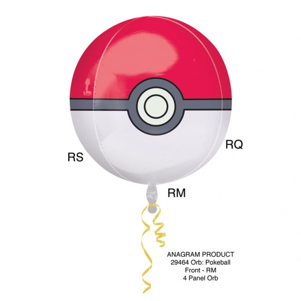 Pokemon Helium Balloon Pokeball 40cm pusty