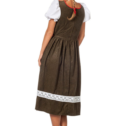 Dirndl Dress Oktoberfest Long Green