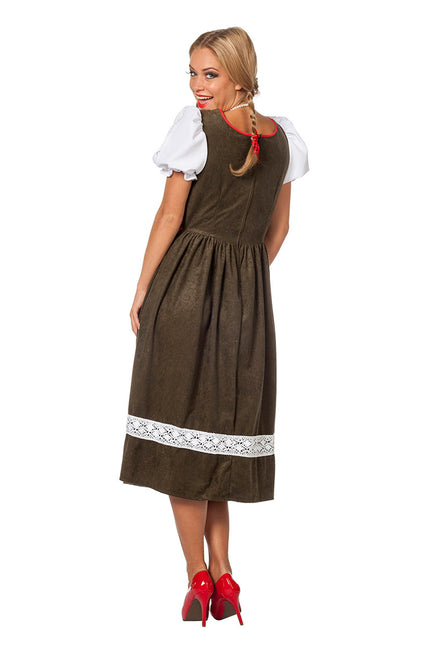 Dirndl Dress Oktoberfest Long Green