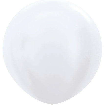 Balony Pearl White 91cm 10szt