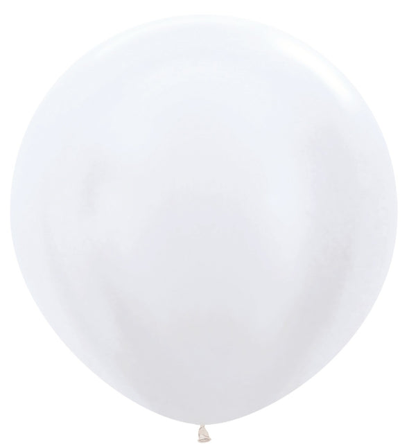 Balony Pearl White 91cm 10szt