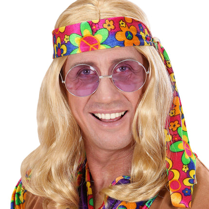 Blond peruka hippie