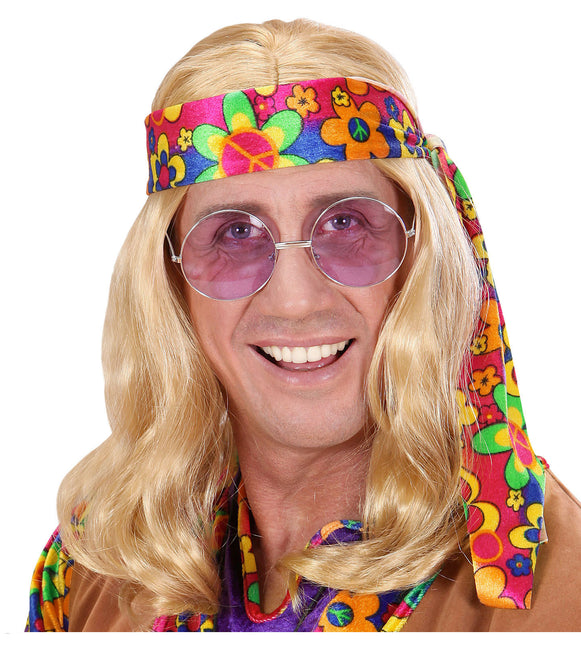 Blond peruka hippie