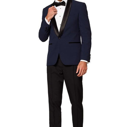 Ciemnoniebieski smoking męski <tc>OppoSuits</tc>