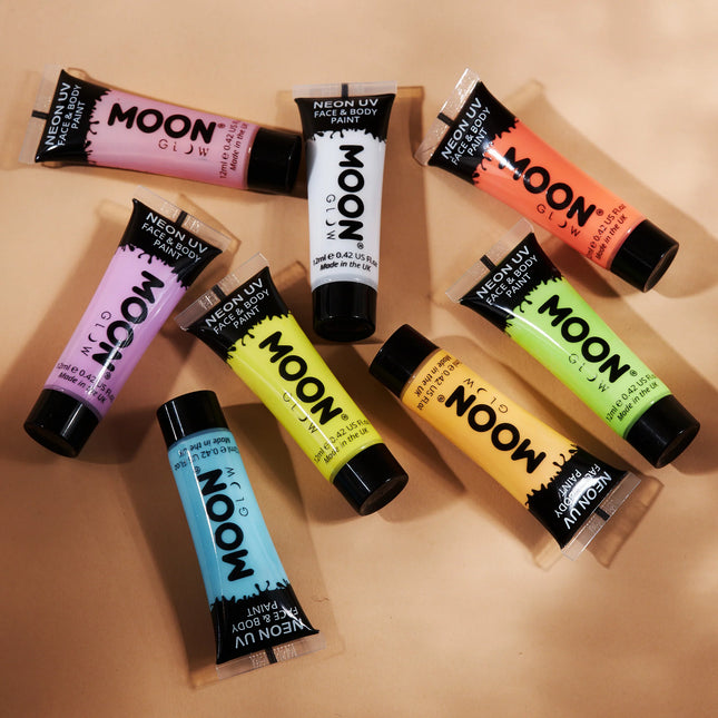 Farba do twarzy Moon Glow Pastel Neon UV Pastel Yellow 12ml