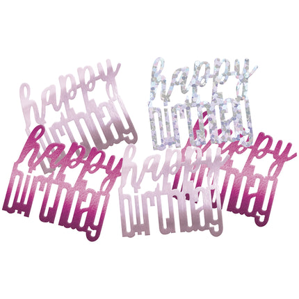 Happy Birthday Confetti Pink 14gr