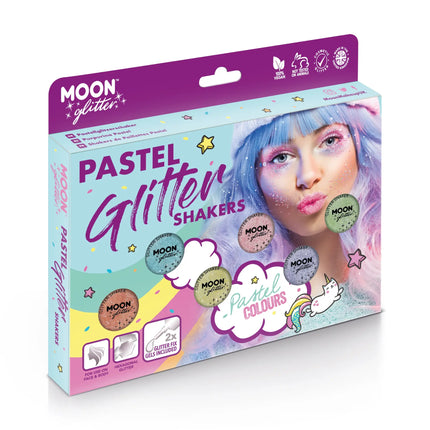 Moon Glitter Pastel Glitter Shakers Peach 5g