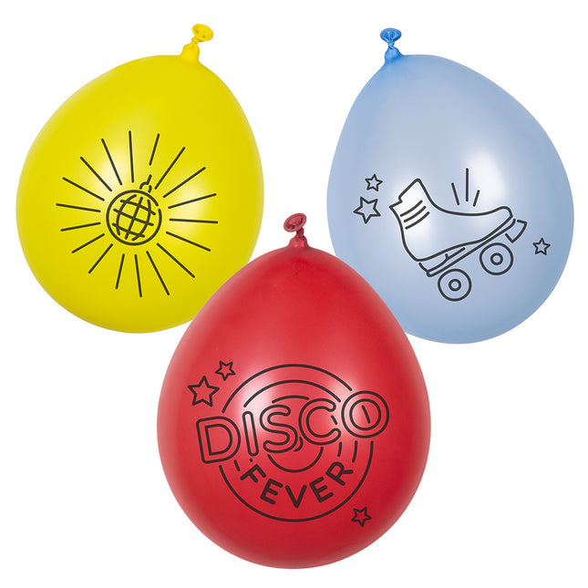 Balony Disco Fever 23cm 6szt