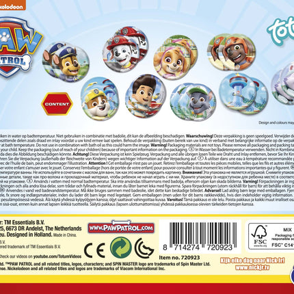 Memo do kąpieli Paw Patrol