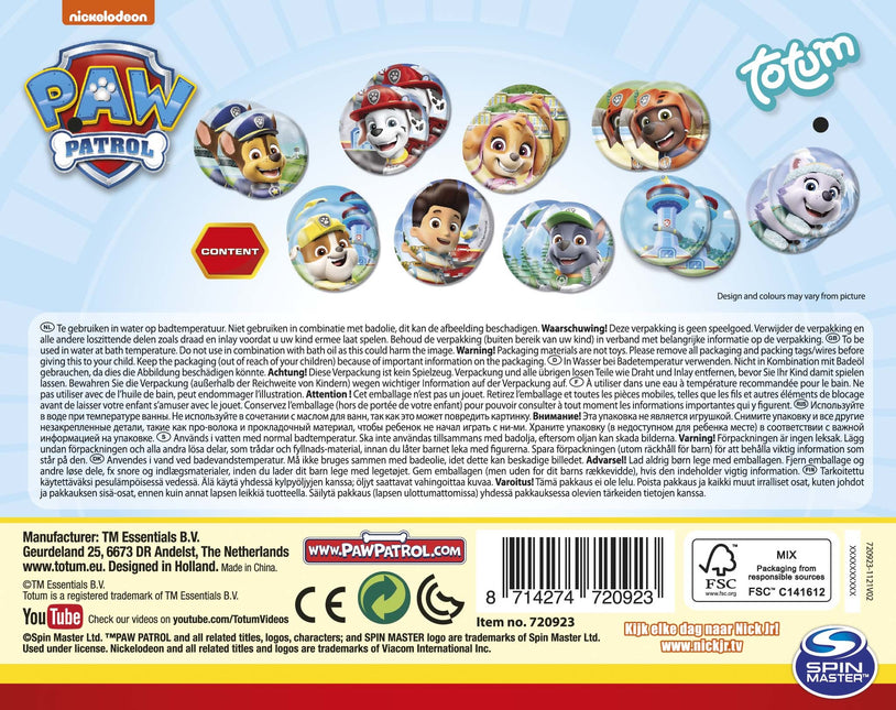 Memo do kąpieli Paw Patrol