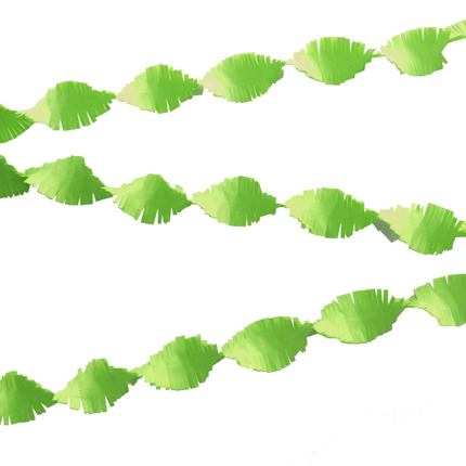 Lime Green Garlands Crepe 24m