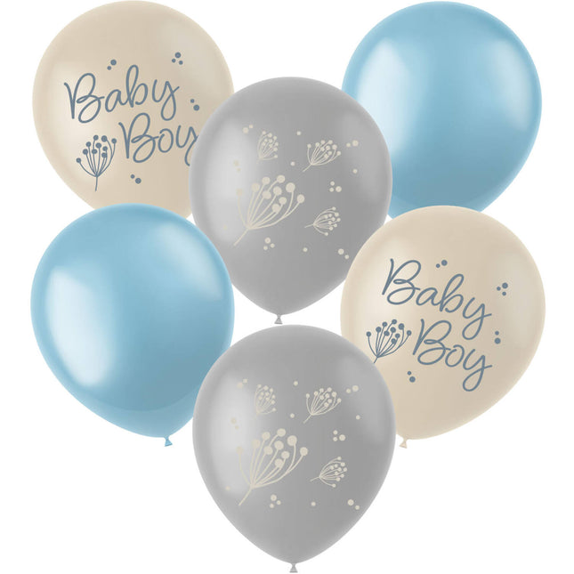 Balony urodzinowe Babyboy 33cm 6szt