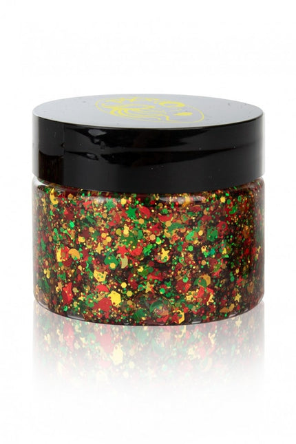 PXP Pressed Chunky Glitter Creme Big Red/Yellow/Green 40ml