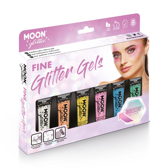 Moon Glitter Iridescent Fine Glitter Gel Green 12 ml