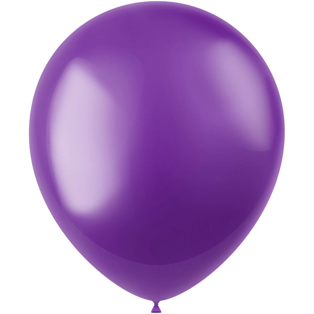 Balony fioletowe metaliczne fioletowe 33cm 50szt