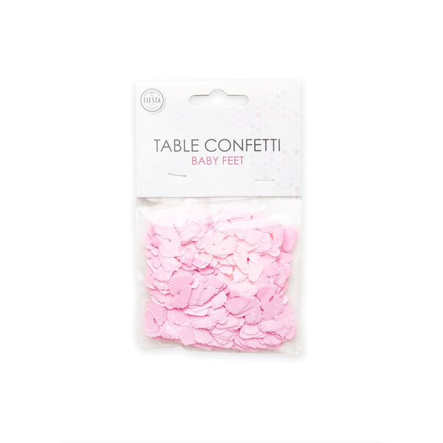 Konfetti stołowe Baby Feet różowe