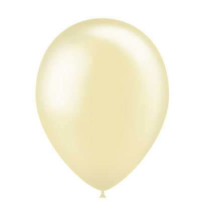 Balony w kolorze kości słoniowej Metallic 25cm 10szt