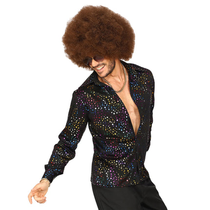 Bluza Disco 70S Black Men Metallic