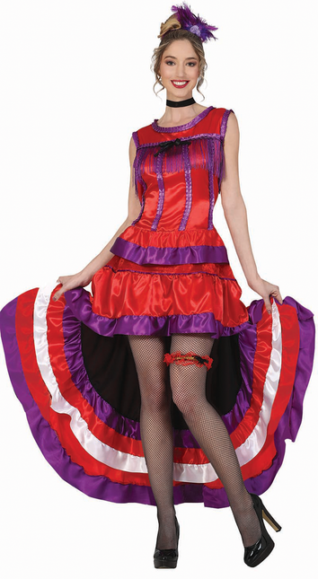 Fioletowa sukienka Moulin Rouge
