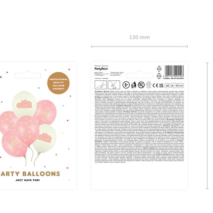 Balony It's A Girl 30cm 6szt.